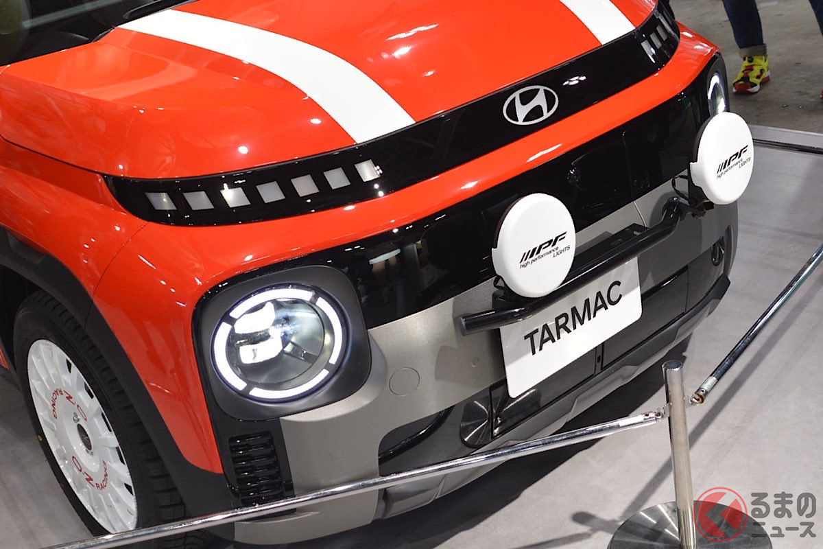 ヒョンデの新型コンパクトEV(電気自動車)「INSTER」のカスタム仕様がオートサロンで展示された