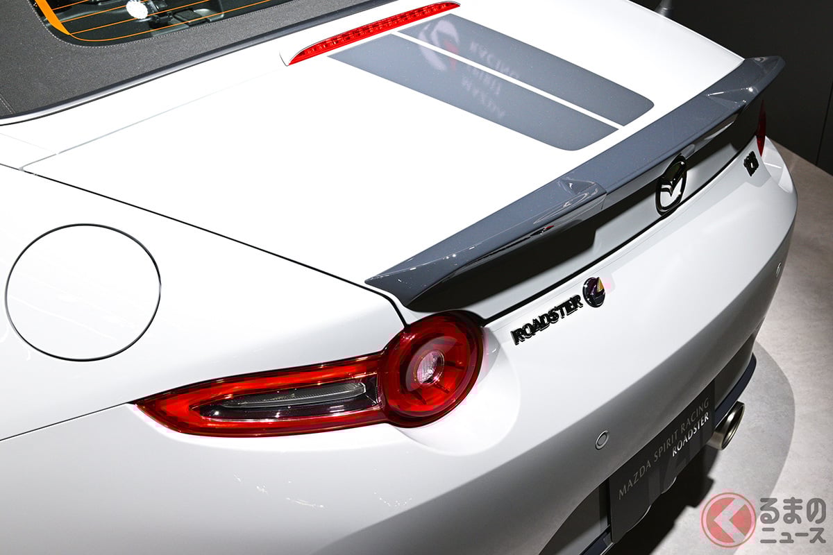 ニュルブルクリンクの知見が活かされたこだわりのリアスポイラー!