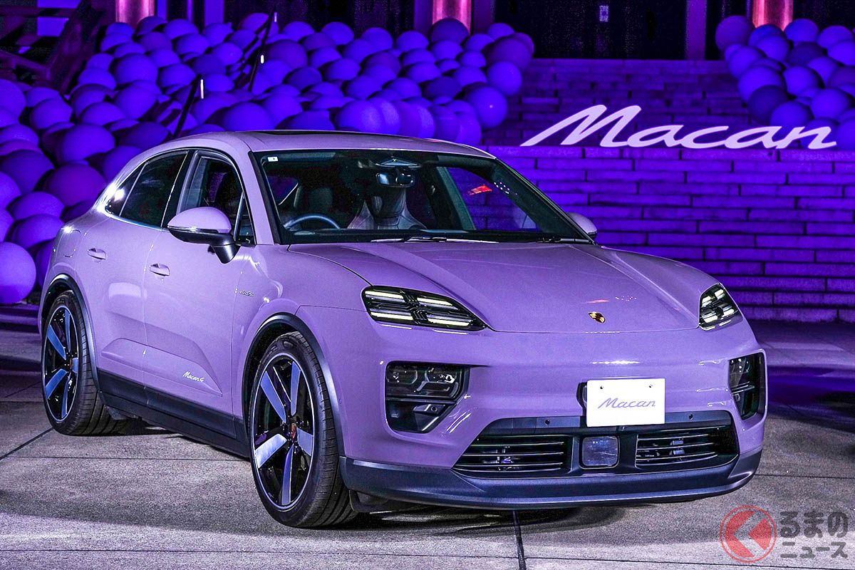 増上寺に登場したポルシェ新型「マカン」