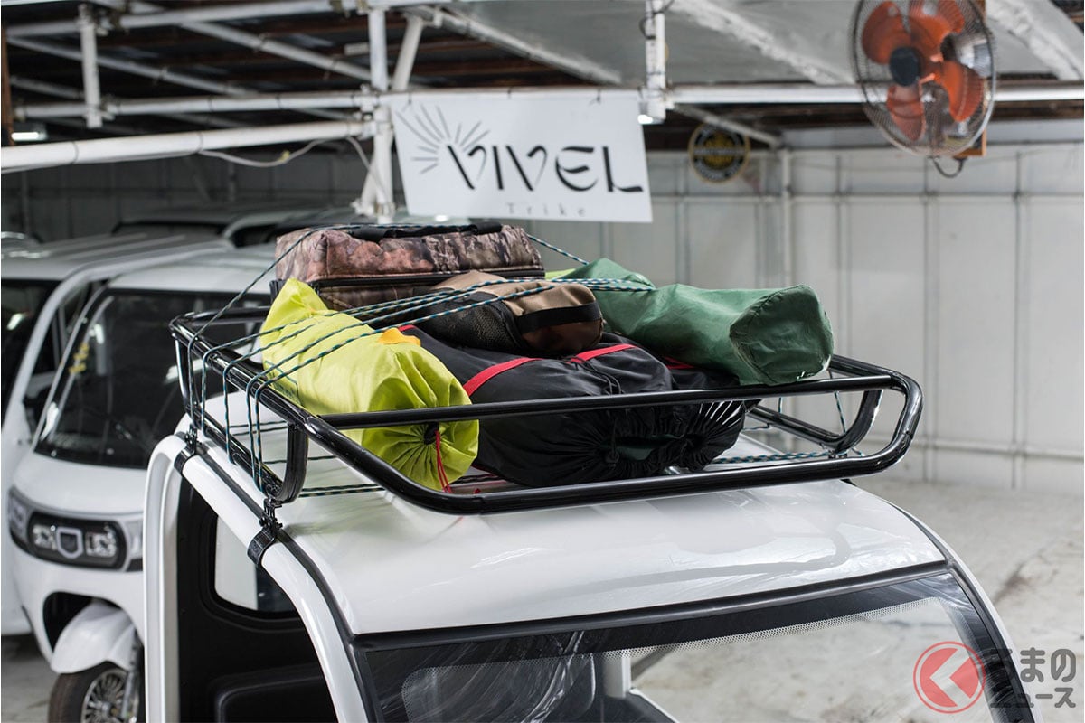 ルーフに荷物を積載することもできる