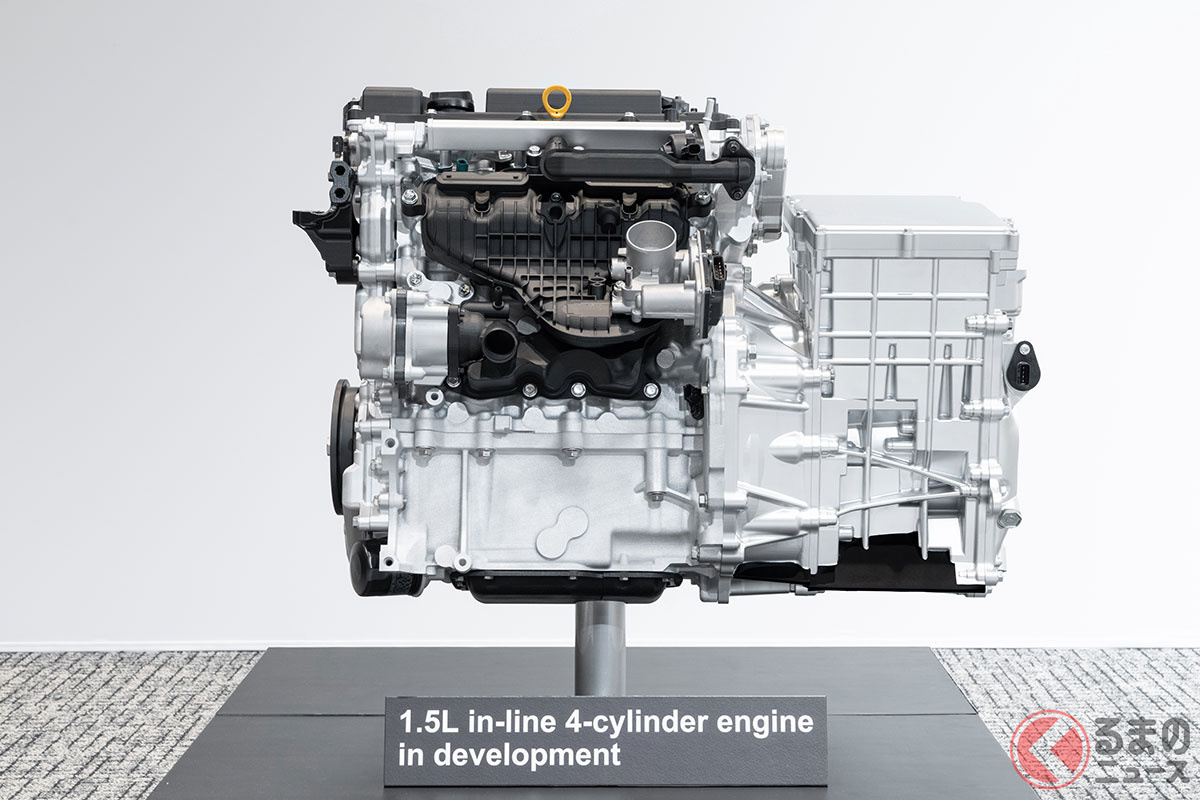 トヨタが現在開発中の次世代直列4気筒エンジン(画像は1.5リッター直列4気筒エンジン)
