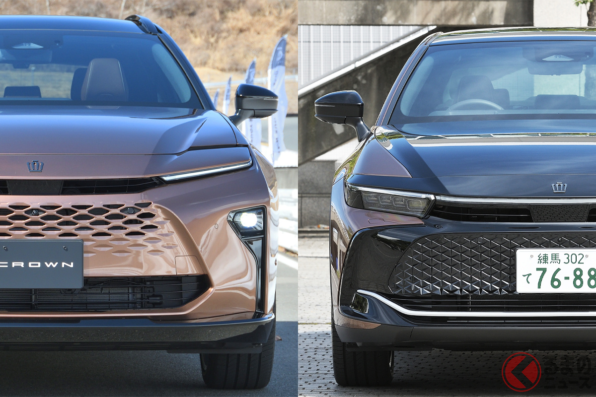 どんな違いがある?(左:クラウンエステート/右:クラウンクロスオーバー)