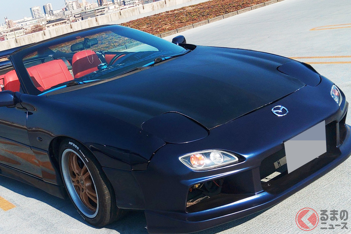 なんじゃこりゃー!「RX-7 FD3S カブリオレ!?」の正体は?(画像提供:SNS投稿者)