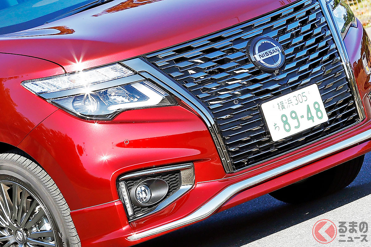 まもなく生産終了となる日産「エルグランド」(現行型モデル)