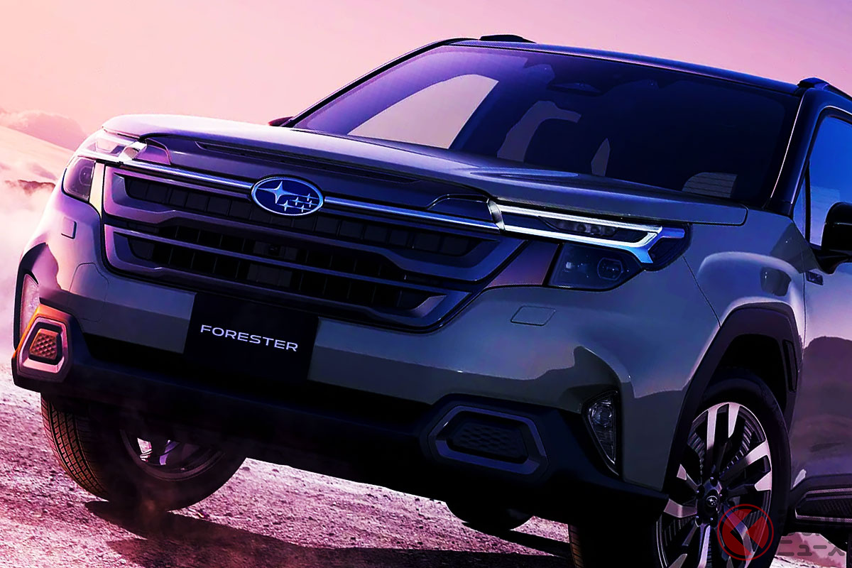 スバル新型「フォレスター」は陰影による立体感が強調されている