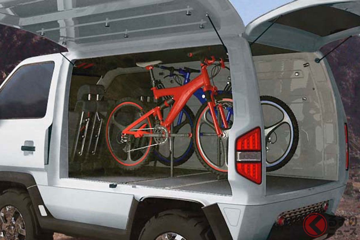 3面の大型ガルウィングドアを採用した「マッドマスターC」