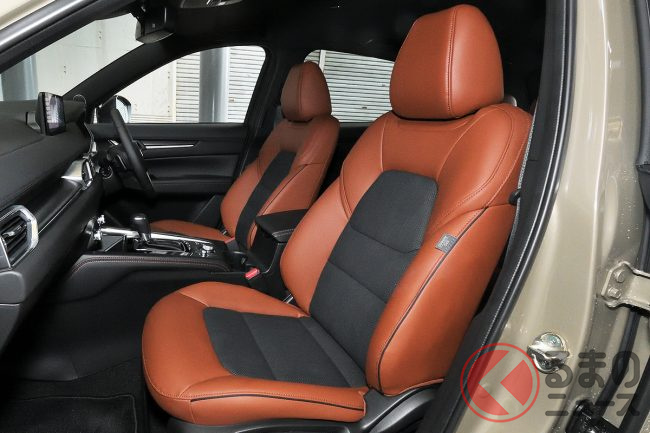マツダ最新「CX-5」がスゴイ！ オレンジブラウンの「豪華内装