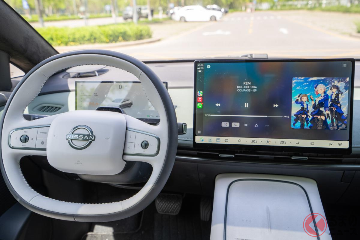 見慣れない設計でもしっかりと日産車というブランドが感じられる(撮影:加藤博人)