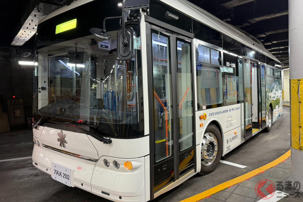 中部山岳国立公園を貫く山岳観光ルート「立山黒部アルペンルート」に、BYD「K8」が登場