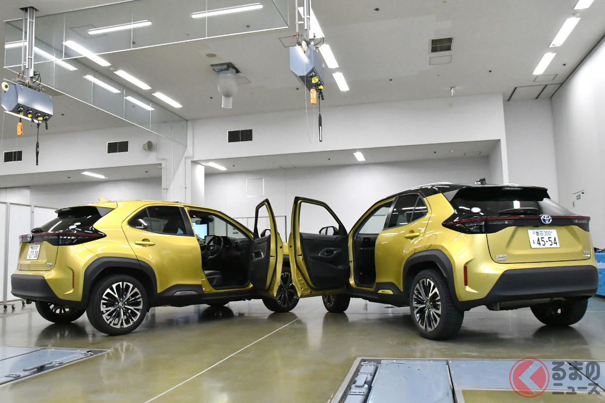 変更前(左)と変更後(右)の車両を2台見比べながら実際の変化度合いを確認できた