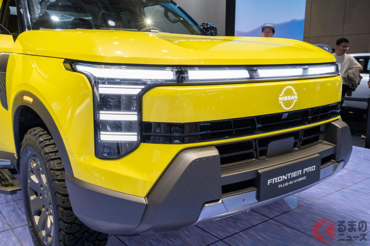 日産、新型ピックアップトラック「フロンティア プロ」 今回新たにディーゼルが追加されるという情報をキャッチ(写真:上海モーターショー2025/撮影:加藤博人)