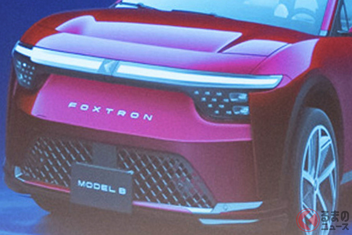 イタリアのカロッツェリア、ピニンファリーナがデザインを手がけたBセグメント「モデルB」 これが三菱にOEM供給されるモデルか(画像は東京都内で開催した「EV戦略説明会」にて桃田健史氏が撮影)