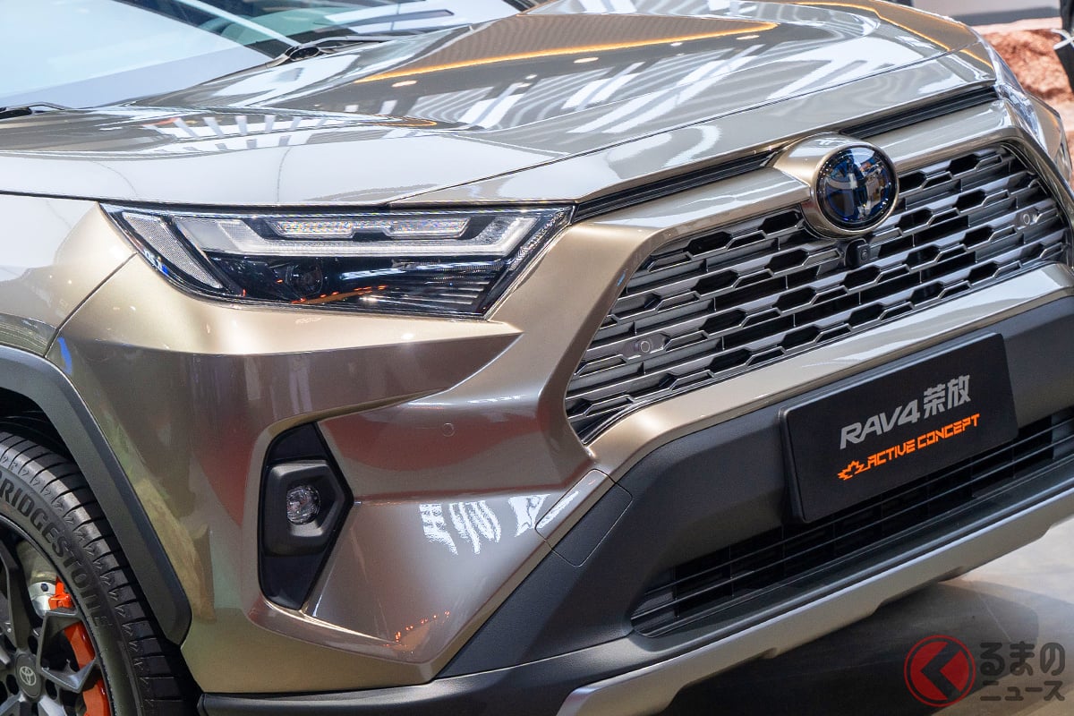 RAV4の新たな魅力を発揮!(撮影:加藤博人)