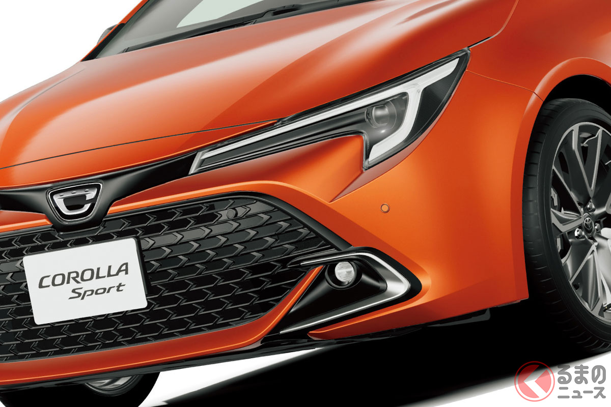 一部改良された「カローラスポーツ」