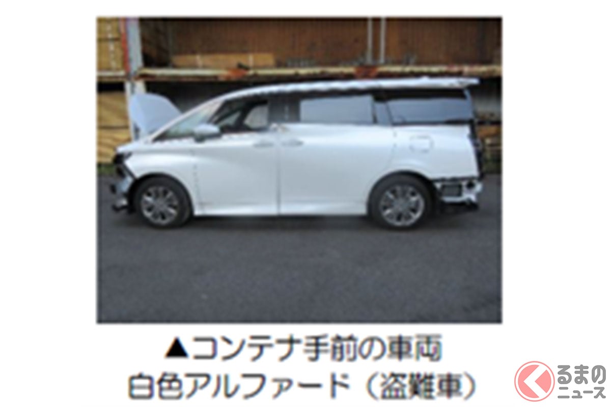 令和7年5月に横浜税関が告発した盗難車不正輸出未遂(虚偽の輸出申告)事件(画像:税関)