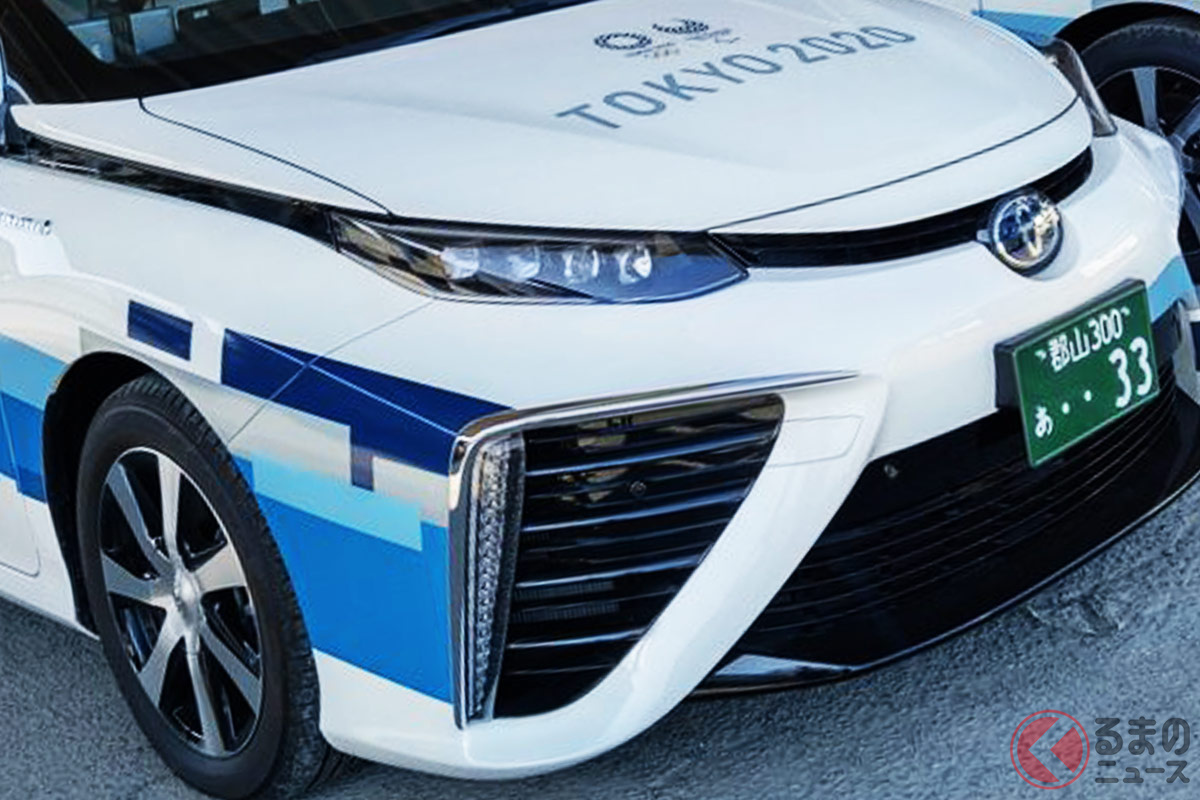 乗ってみたい? オリパラ仕様の「ミライ」を購入しタクシーとして運行している郡山市のタクシー会社(画像提供:郡山観光交通株式会社)