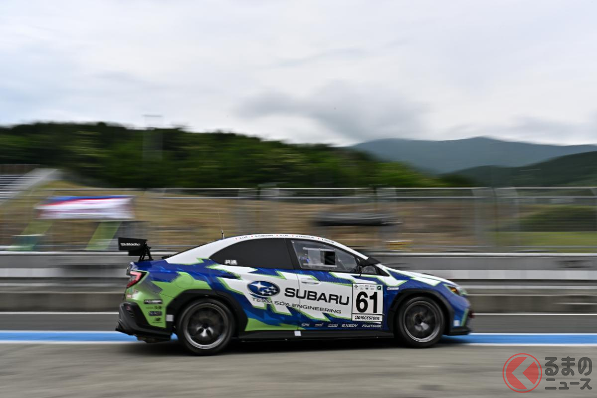 スバルはモータースポーツでターボエンジン×低炭素ガソリンの技術開発を行っている
