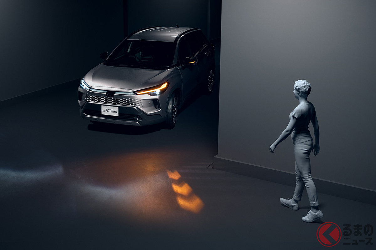 死角からの歩行者などに知らせることができる!?