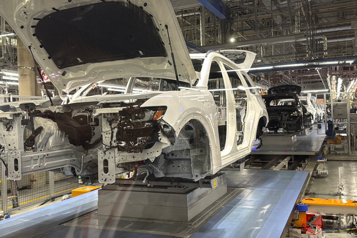 マツダ防府工場の生産ライン