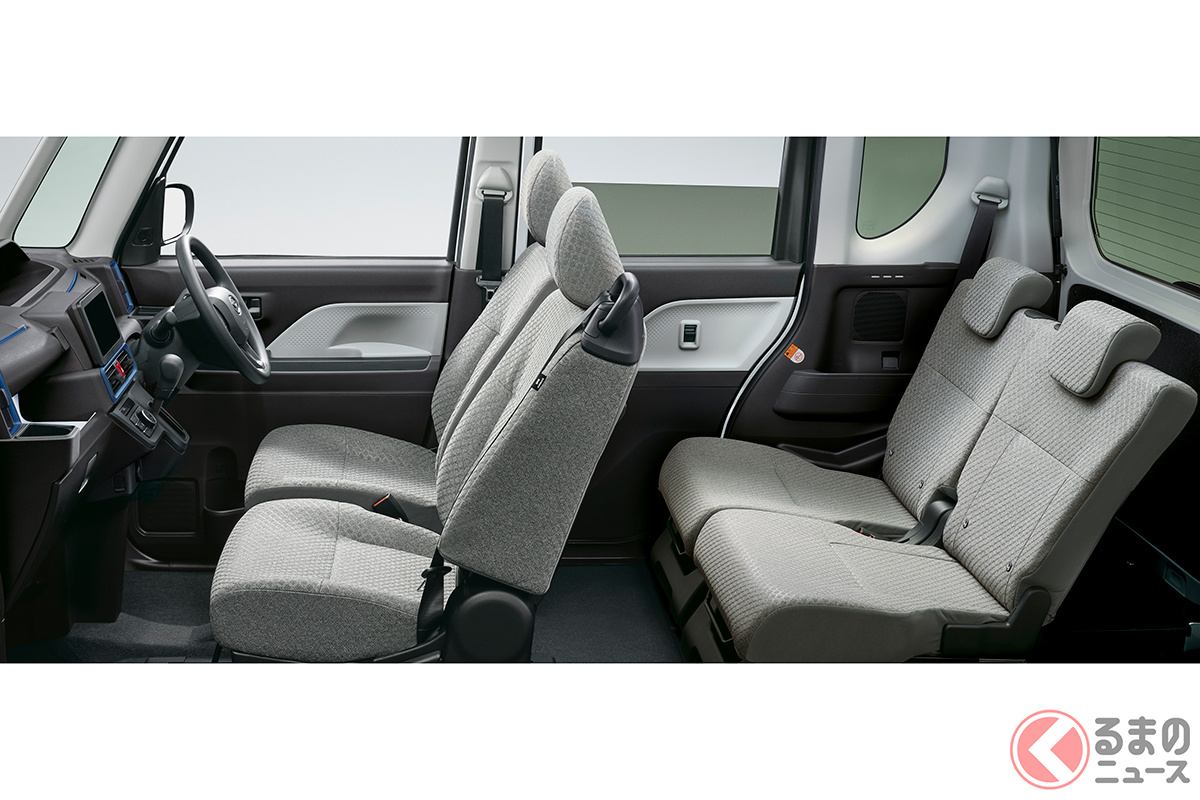 広大な後席空間が魅力のタント（写真は「タント L」のインテリア）