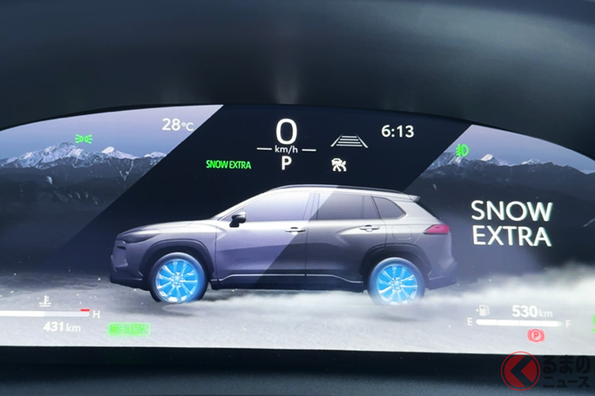 今までのE-Fourよりも雪道特化の「SNOWEXTRAモード」