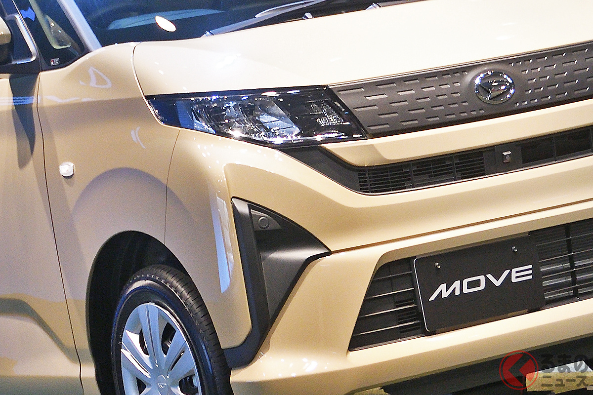 ダイハツ新型「ムーヴ X」に備わる幾何学模様のフロントガーニッシュ
