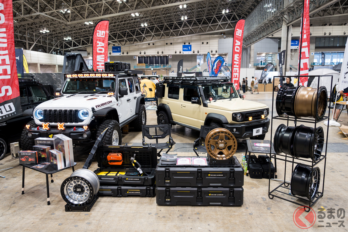 東京アウトドアショー2025の「AO WHEELS」ブース