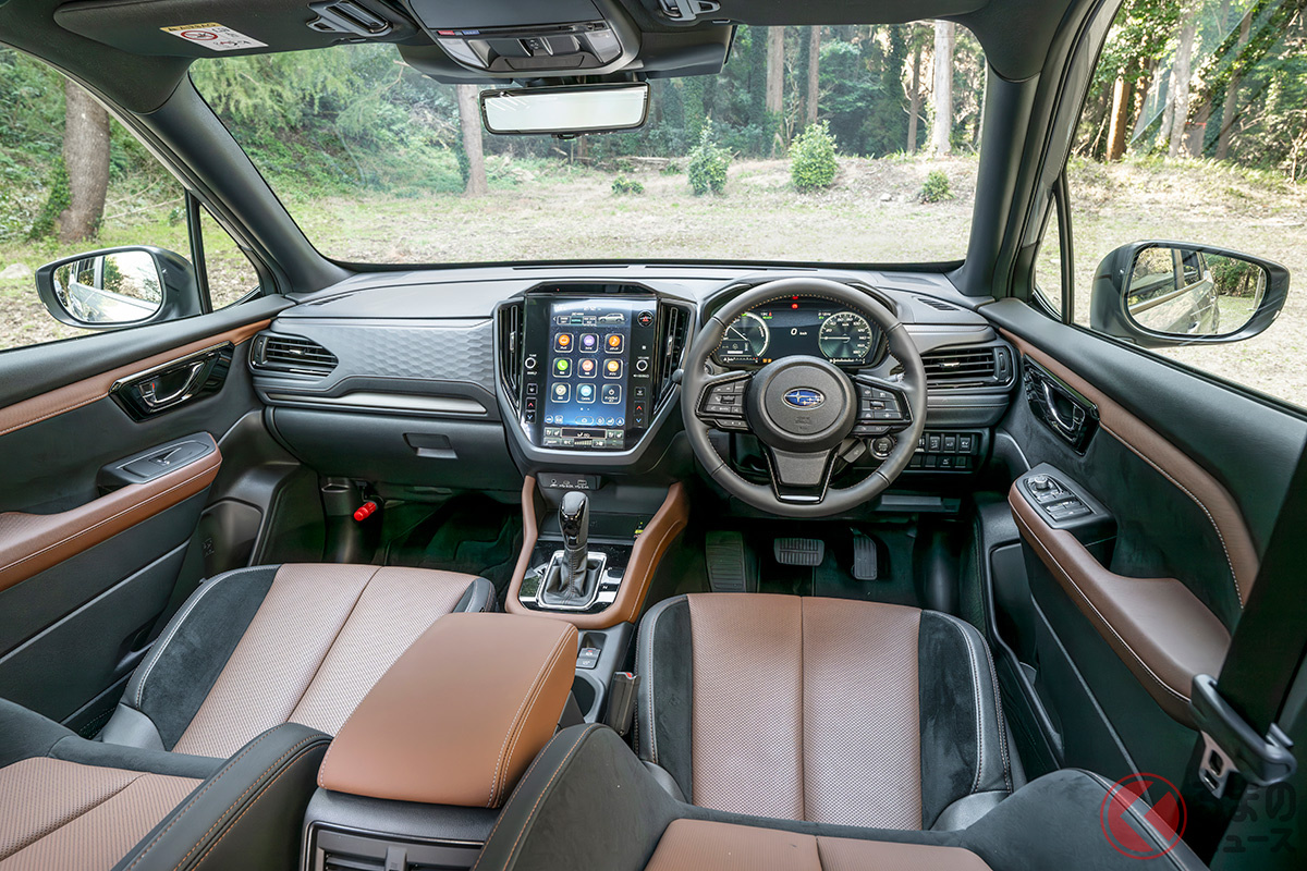 内装も大きく進化を遂げた［写真はスバル新型「フォレスター Premium S：HEV EX」］