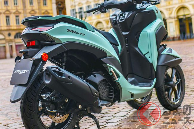 リッター43km」走る！ ヤマハ新「3輪スクーター」に反響あり！「もう