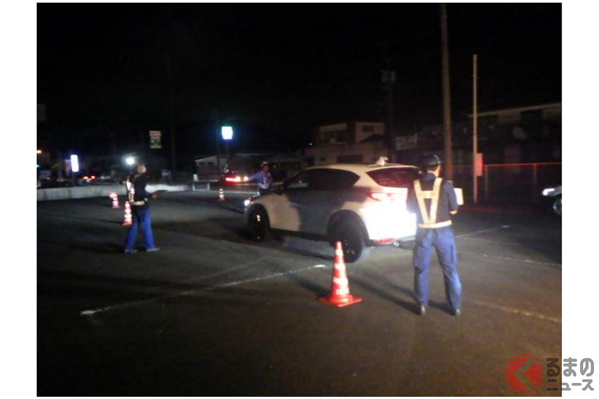 不正改造車の特別街頭検査の様子(画像:九州運輸局)