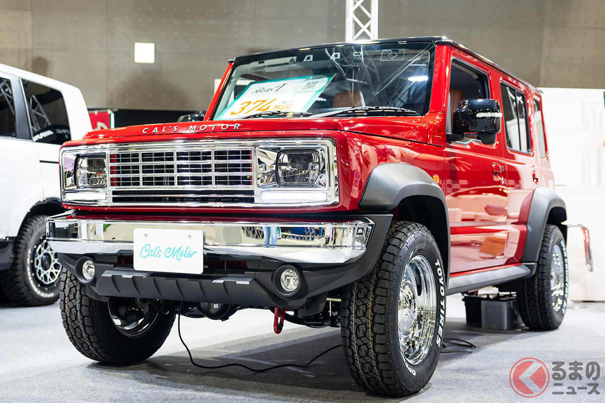 ボディキット「Beas+L」を取り付けたスズキ「ジムニー ノマド」。カリフォルニア西海岸をほうふつとさせるその見た目は、一見するとアメ車のようだ