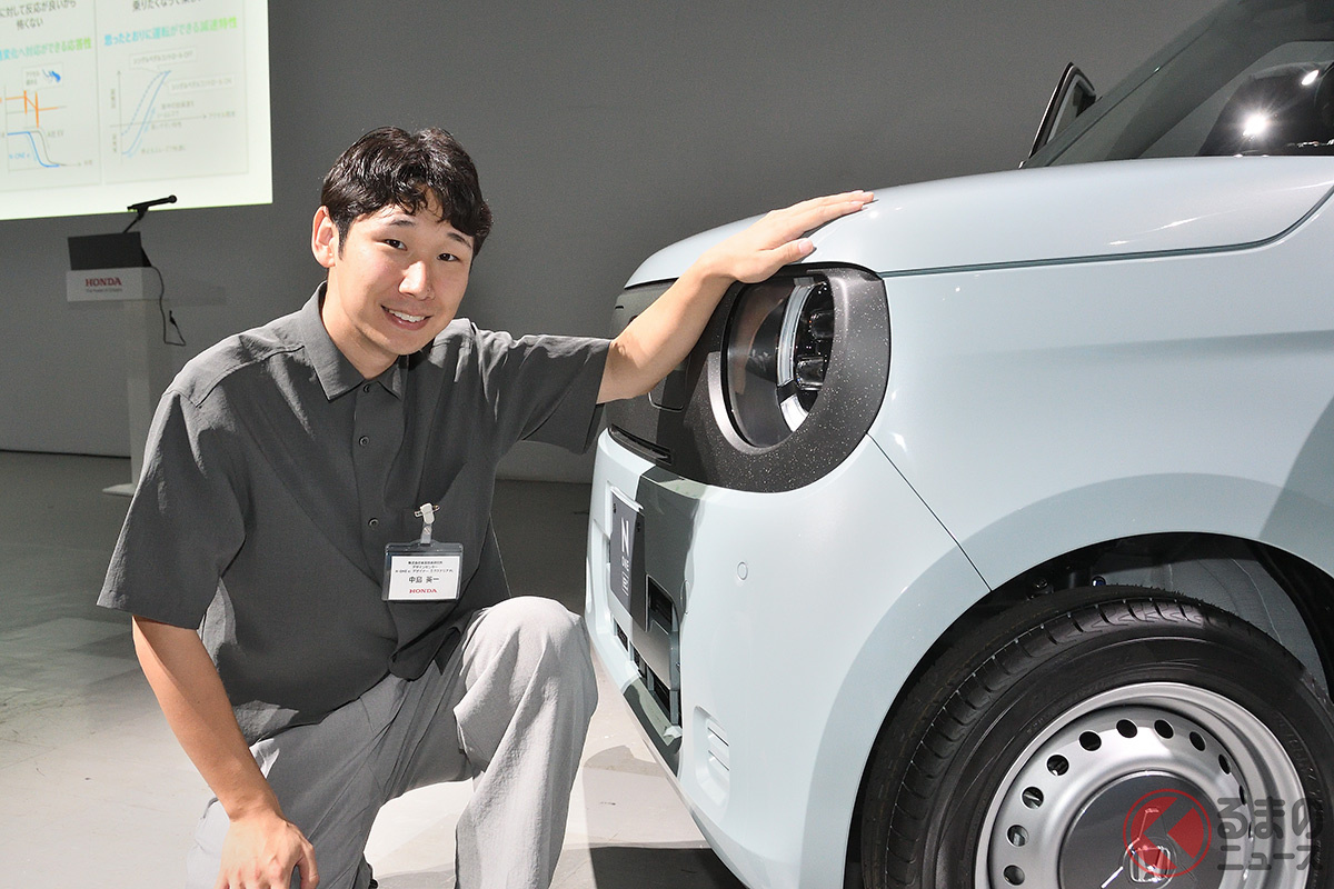 ホンダ「N-ONE e:」エクステリアデザイン担当の本田技術研究所 オートモービルデザイン開発室 プロダクトデザインスタジオ デザイナー 中島 英一さん