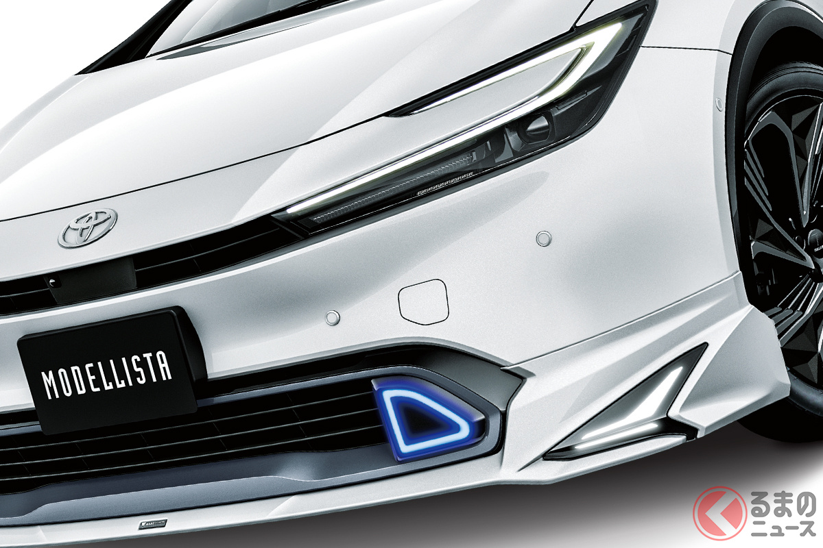 イルミネーションがスゴいモデリスタ仕様の「プリウス」