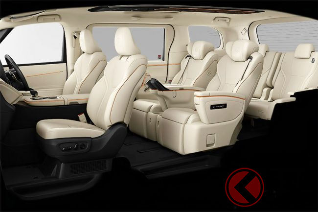 レクサスLM350 LEXUSミニバンMPV4人乗後部座席用26インチ液晶パネル レクサス新「4WDミニバン」発売！ 最上級より「510万円オトク」な