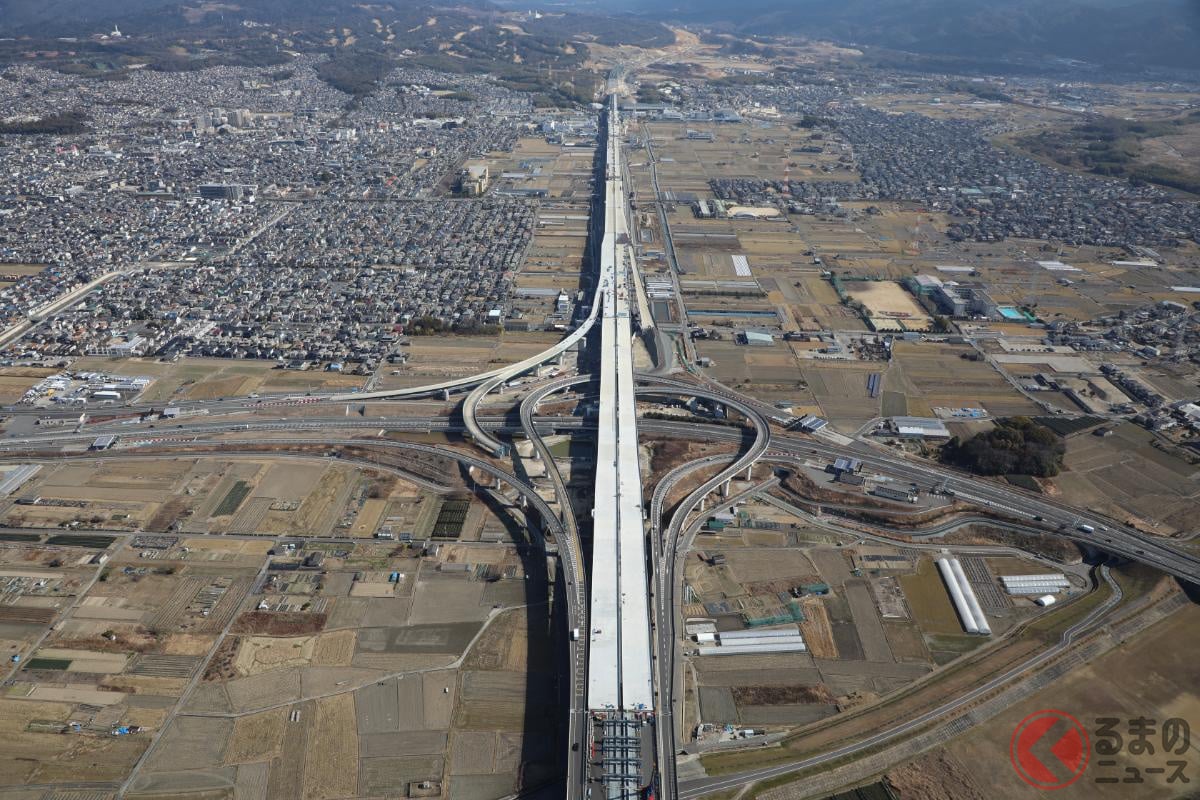 城陽高架橋付近の様子(画像:NEXCO西日本)