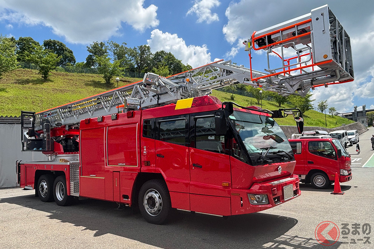 大きな消防車も! モリタホールディングスのマザー工場を見学!(撮影:桃田健史)