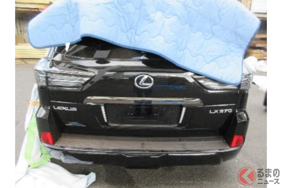 令和7年2月に横浜税関で発生した盗難車不正輸出未遂(虚偽の輸出申告)事件(画像:税関)