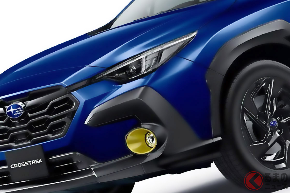 各所にイエローをあしらった「クロストレック リミテッドスタイルエディション」