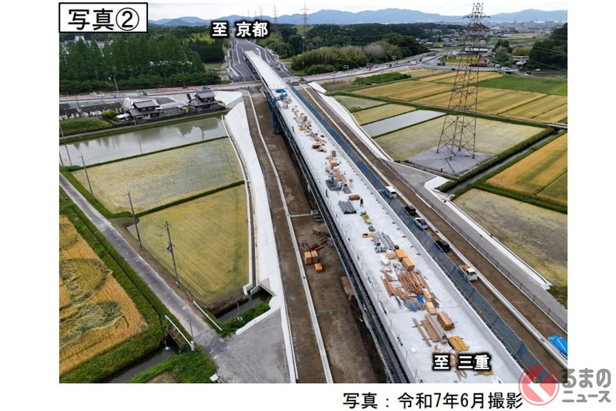 「栗東水口道路I」と「大津能登川長浜線」の様子(画像:国土交通省)