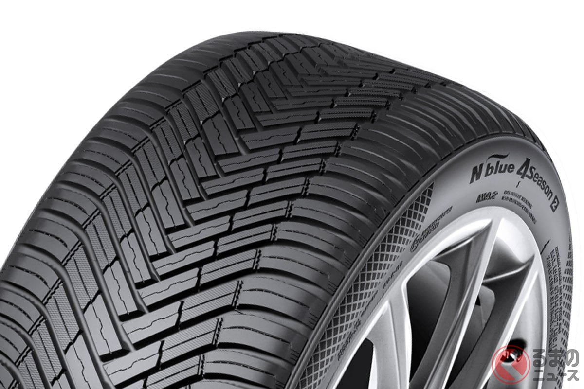 「N-BLUE 4SEASON 2」は、ドライ・ウエット性能と雪上・凍結路面への対応力を両立した新オールシーズンタイヤ。四季を通じて高いレベルの走行性能を求めるドライバー向けに開発された