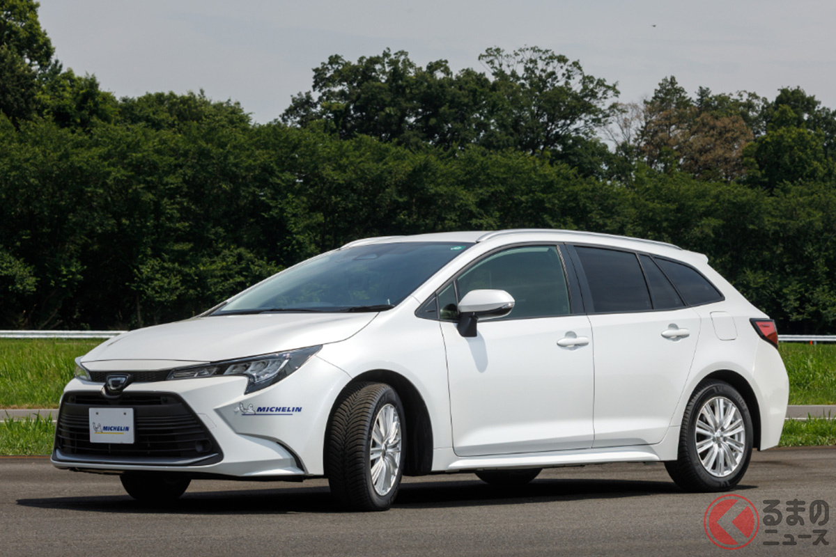 クロスクライメート3のテストはトヨタカローラツーリング（サイズは205/55R16）で実施