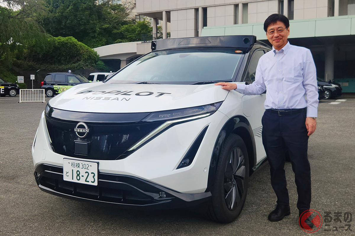 日産「“次世代ProPILOT”開発試作車(アリア)」とAD&ADAS先行技術開発部 戦略企画グループ 部長・飯島 徹也氏