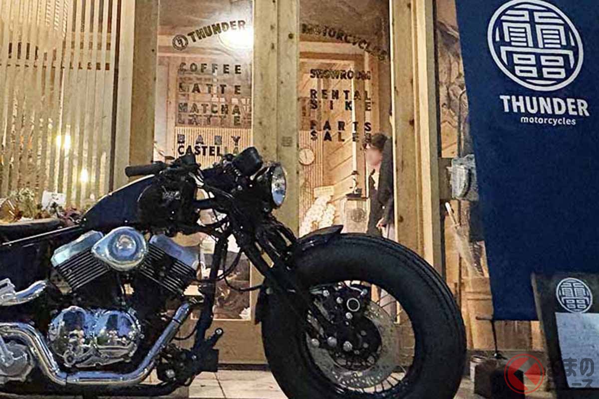 新たにオープンしたTHUNDER MOTORCYCLES浅草店と「Softail Thunder250」