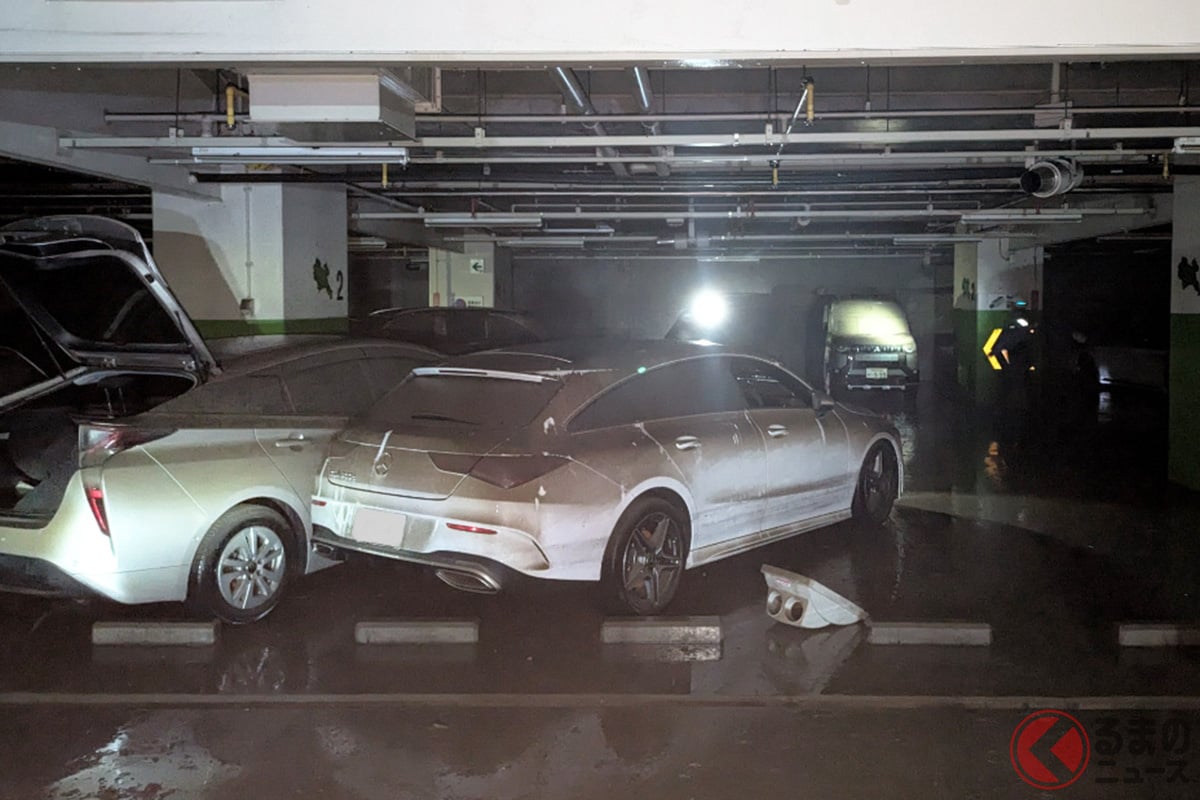 大雨によって水没した地下駐車場「くすの木パーキング」の排水作業が完了(画像提供:国土交通省 三重河川国道事務所)