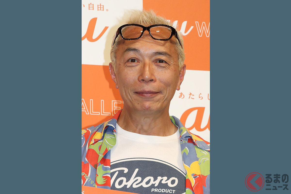 所ジョージの高級バイクどんなモデル？（Photo：時事 ａｕ発表会にて）