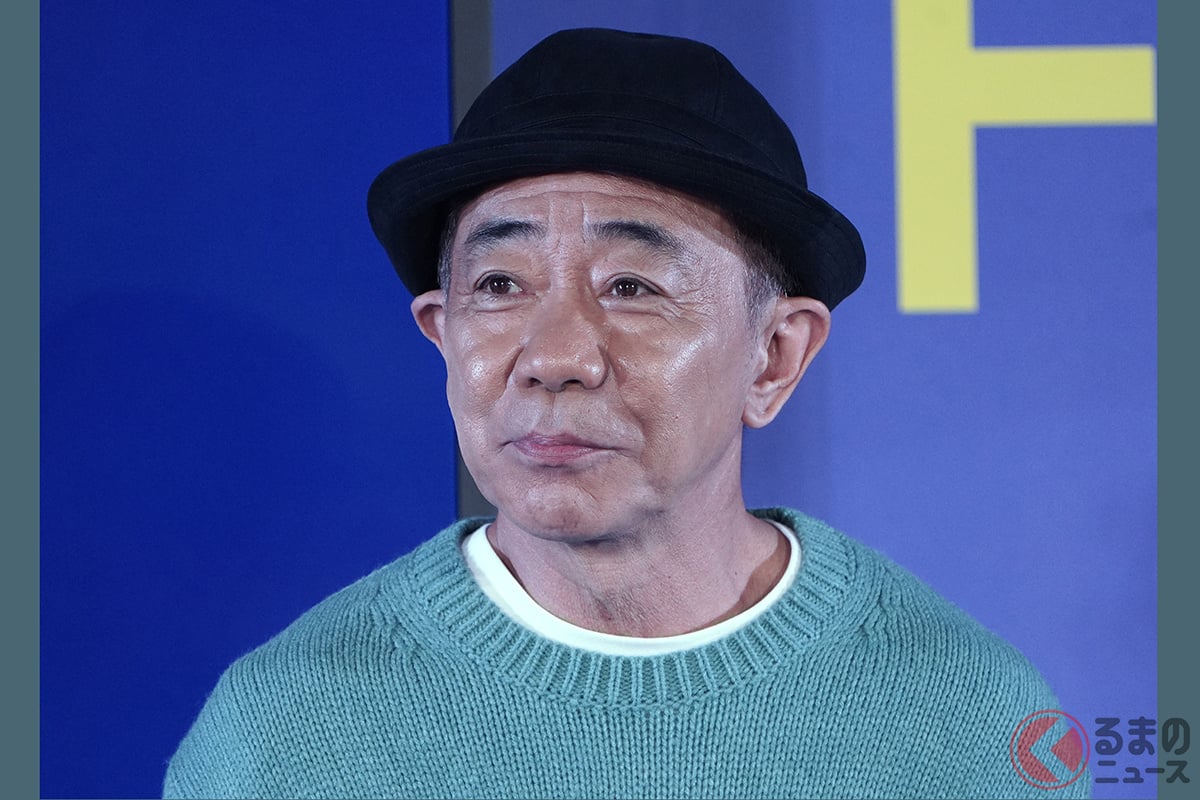 木梨さんが公開した所さんの愛車とは?(Photo:時事通信フォト ジーユー2021秋冬新キャンペーン発表会にて)