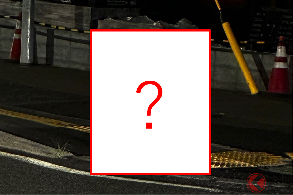 “小さすぎる”「ガードレール」!?(Photo:synomare(@synomare))