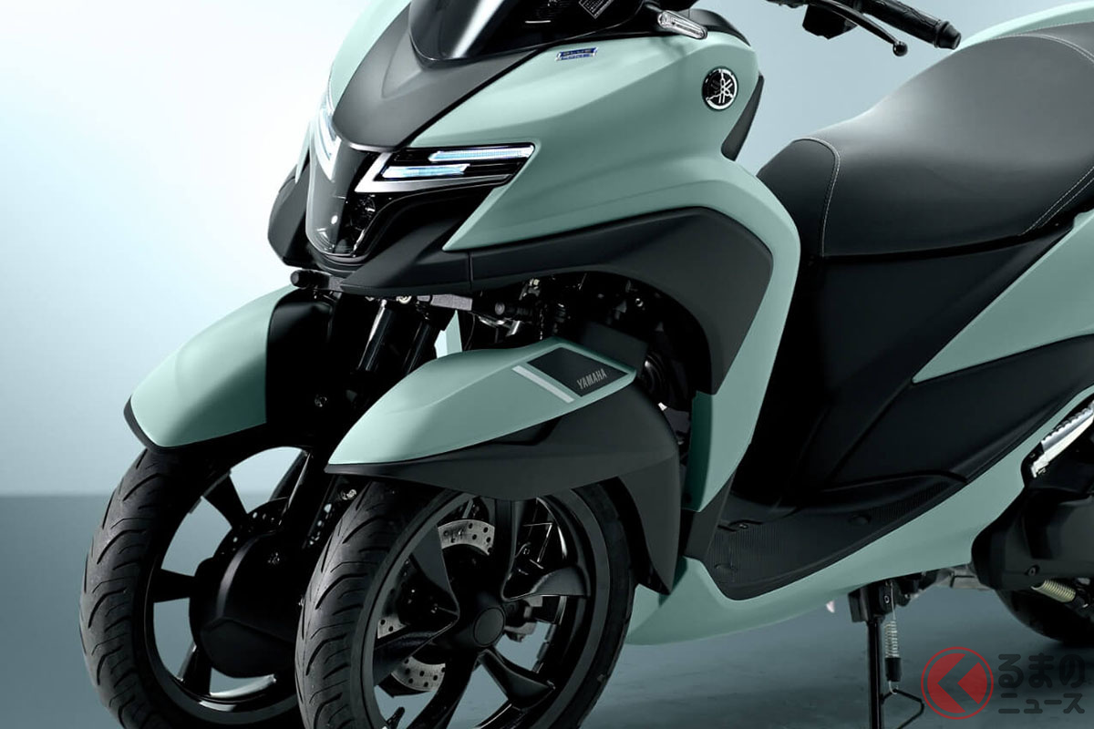 登場以来、はじめて外観を大幅刷新したヤマハ「トリシティ125」2026年モデル