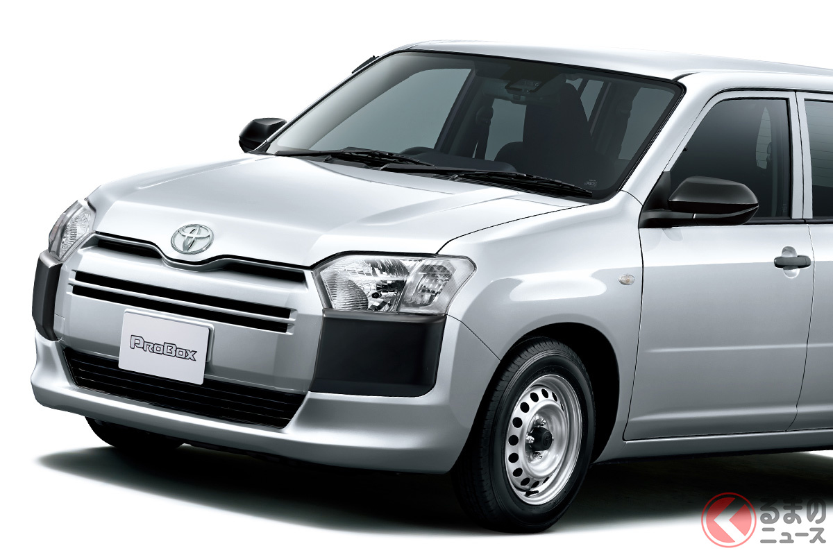 どう変わるかが楽しみなトヨタ「プロボックス」(画像は24年4月に一部改良を受けた現行モデル)