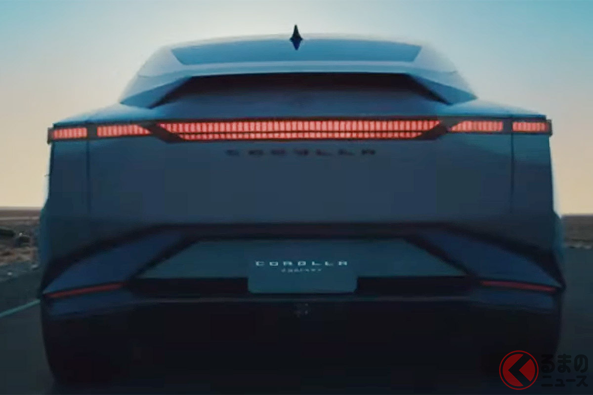 これが新しい「カローラ」だ!(画像:「トヨタイムズ」動画より)
